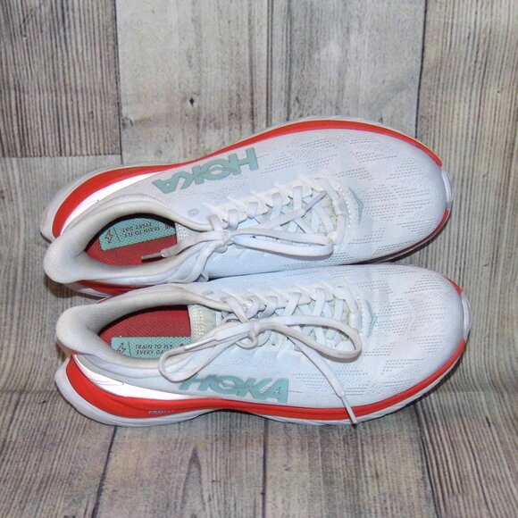 HOKA ONE ONE Mach 4 White Fiesta Sneakers Womens Size 8.5 B - Picture 6 of 7